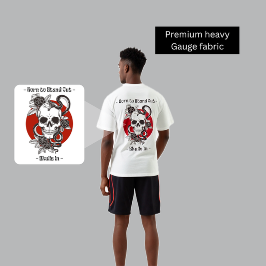 SERPENT SKULL OVERSIZED T-SHIRT